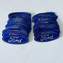 Adesivo Emblema Ford Azul Oval Sem Resina 71mm X 26mm
