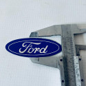 Adesivo Emblema Ford Azul Oval Sem Resina 71mm X 26mm