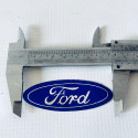 Adesivo Emblema Ford Azul Oval Sem Resina 71mm X 26mm