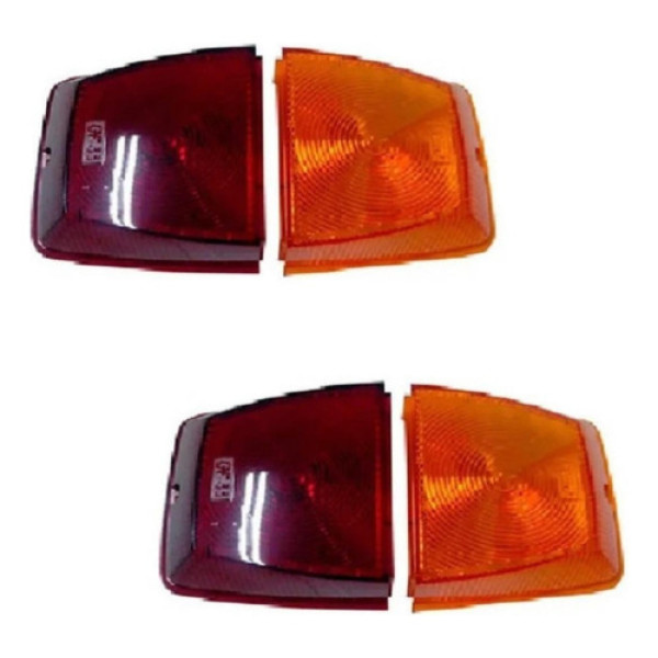 4 Lente Lant Traseira Canoa Grande Carreta Barcos Gf0033bic