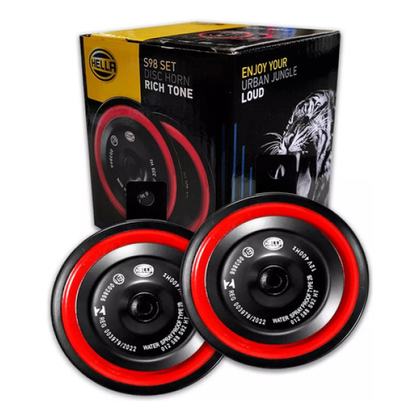 Par Buzina Paquerinha Grave Agudo Hella 12v Ford Vw Gm Fiat