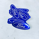 Adesivo Ford Oval Decalque Emblema Sem Resina 45mm X 17mm
