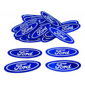 Adesivo Ford Oval Decalque Emblema Sem Resina 45mm X 17mm